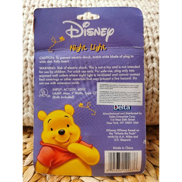 Vintage Disney Winnie The Pooh Night Light - Picture 2 of 3